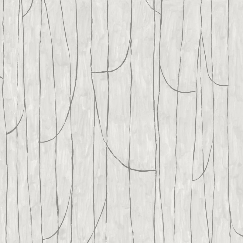 Lingering Lines - Wallpaper, White Stone, Peel & Stick