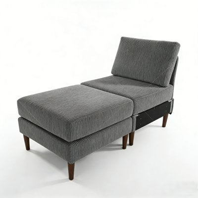 Square Standard Ottoman by Ebern Designs
