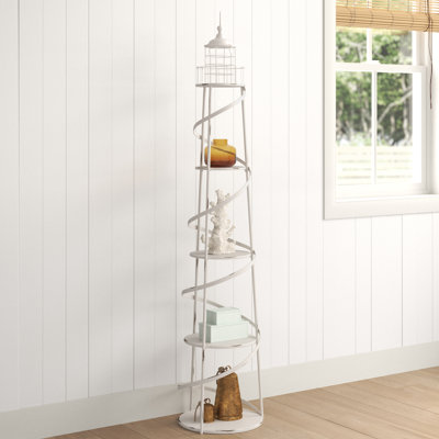 Annalise 5 Tier Metal Lighthouse Display Unit