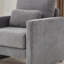 Chaise d'appoint moderne, fauteuil rembourré en chenille-106863213