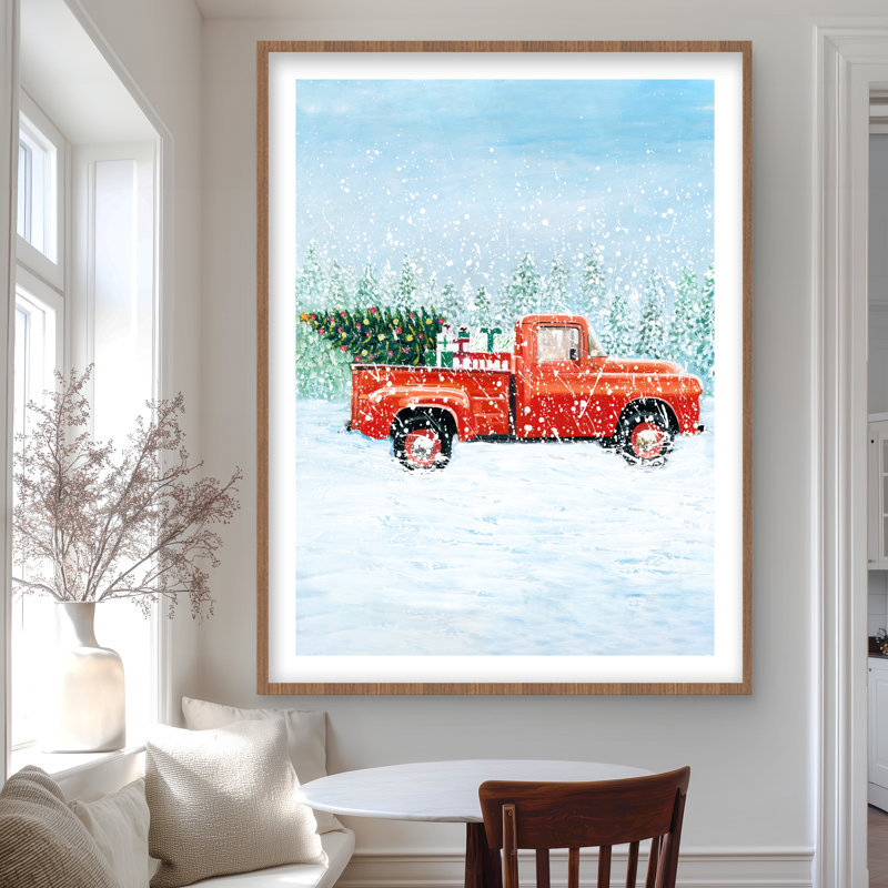 Camion de sapin de Noël - vert Hygge