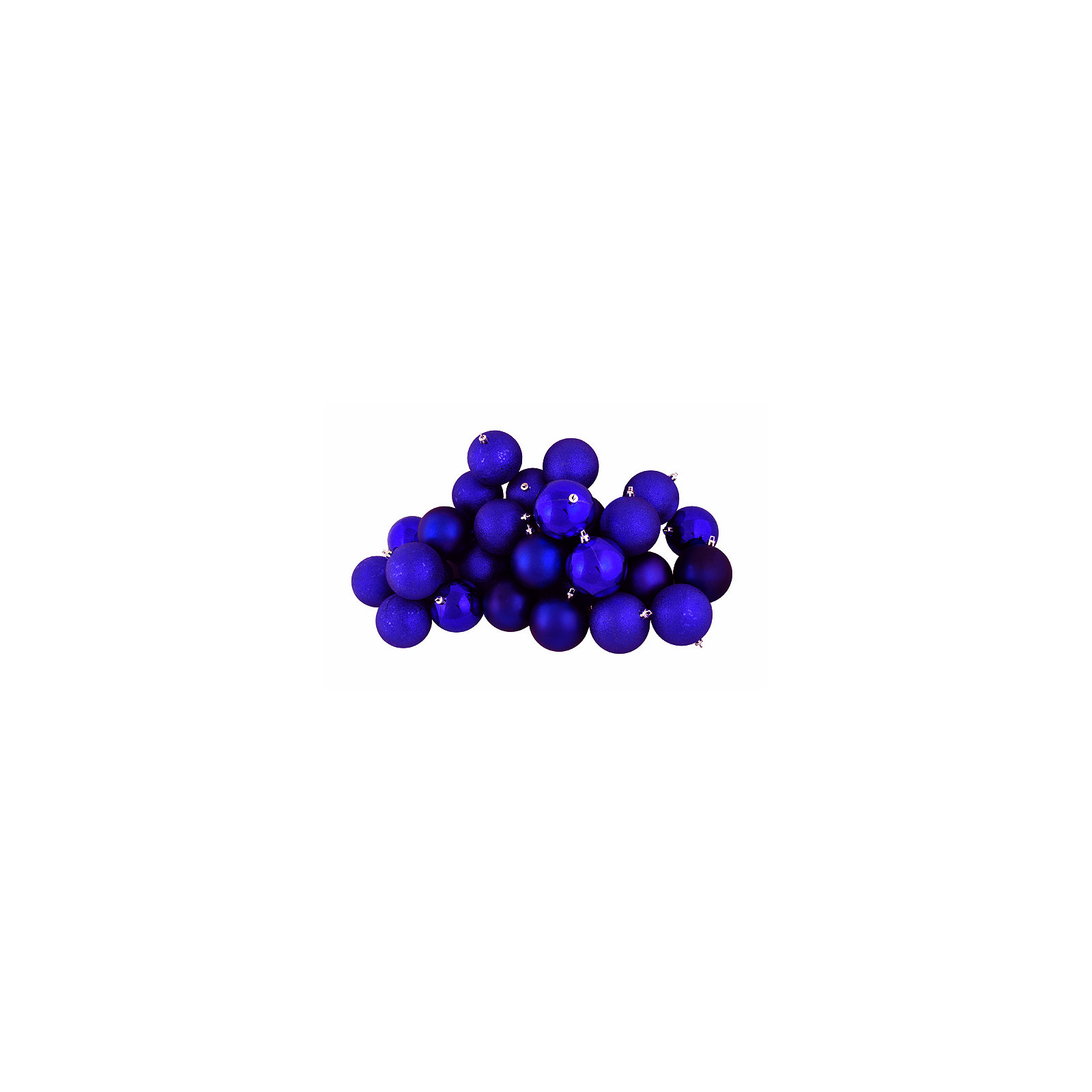Holiday Décor Ball Ornament, Royal Blue, 2.4'' H X 2.4'' W X 2.4'' D
