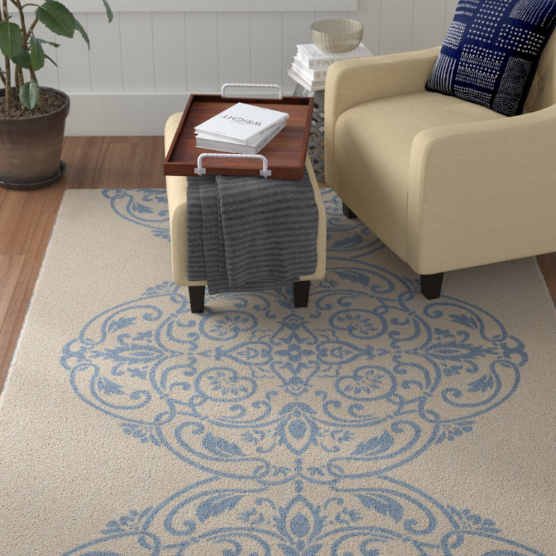 Joliet Performance Ikat Rug, Rectangle 5'3" x 7'7"