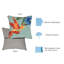  Housse de coussin d'extérieur carré Hummingbird Sky