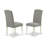 9-Piece Dining Set Dining Room Table - 8 Linen Fabric Dining Chairs (linen white Finish)-1727671575-1727671581-1727671574