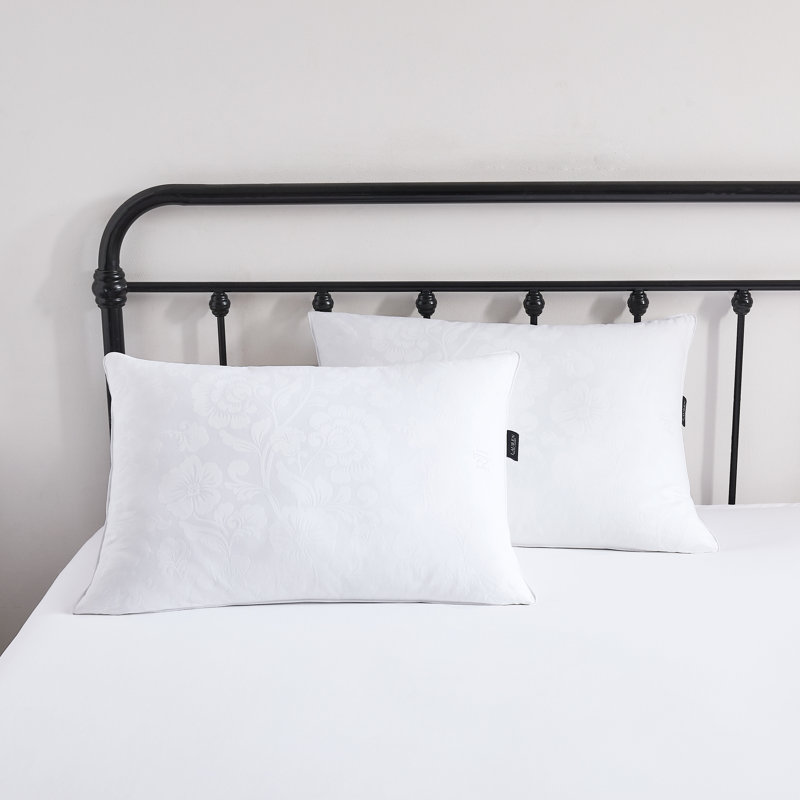 Lauren​ By﻿ Ralph Lauren Luxury Cotton Pillow Two-Pack - Ideal For All Sleep Positions - Standard/Queen Size, Queen