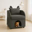 Fauteuil Bunny-Ear avec tissu résistant aux rayures-118091500