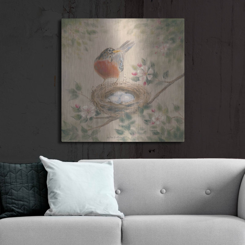 " Spring Eggs " by Pam Britton, 36" H x 36" W