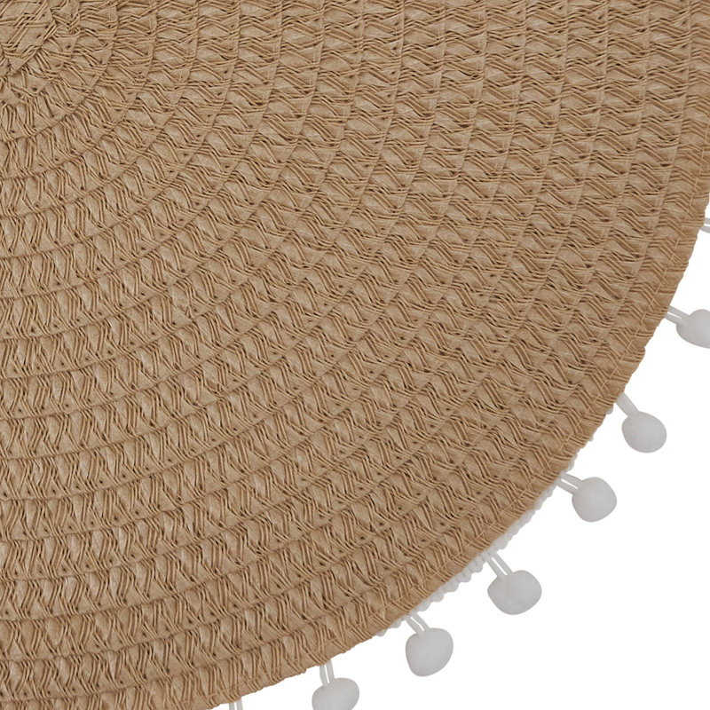Napperon Mint Modern Pom Pom, Naturel
