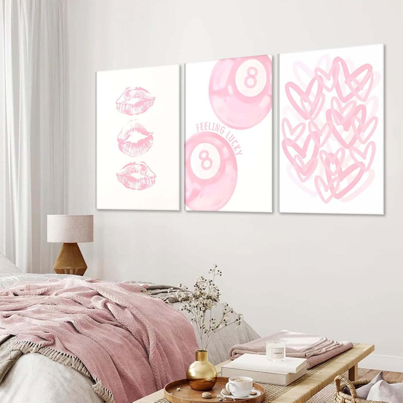3 Piece Wrapped Canvas Wall Art, 40 cm H x 30 cm W