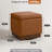 18.5"W Storage Ottoman With 360° Swivel Base Acacia Wood Frame Fully Assembled-382894639