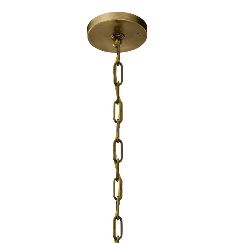 6 - Light Geometric Chandelier