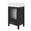 Meuble-lavabo de 20 po avec lavabo en céramique, meuble-lavabo autoportant de 20 po avec 1 grand tiroir et 1 porte à fermeture douce, armoire pour petit espace-1068689669