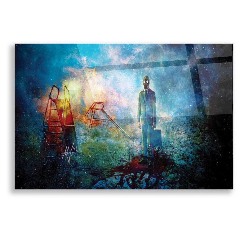 «Geuil» par Mario Sanchez Nevado, art mural en verre acrylique, H 12 po x l 24 po x P 0,2 po