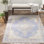 Tapis oriental bleu / beige / pêche Vierzon