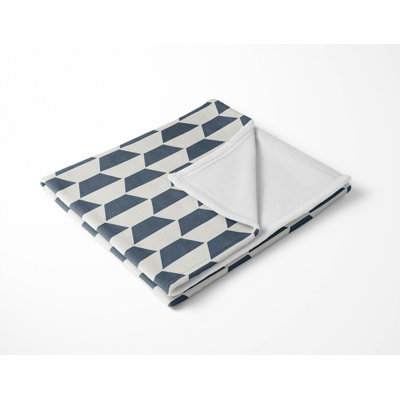 Hex Velveteen Fleece Blanket