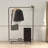 Simple Houseware Clothing Rack With Industrial Pipe And Bottom S...
