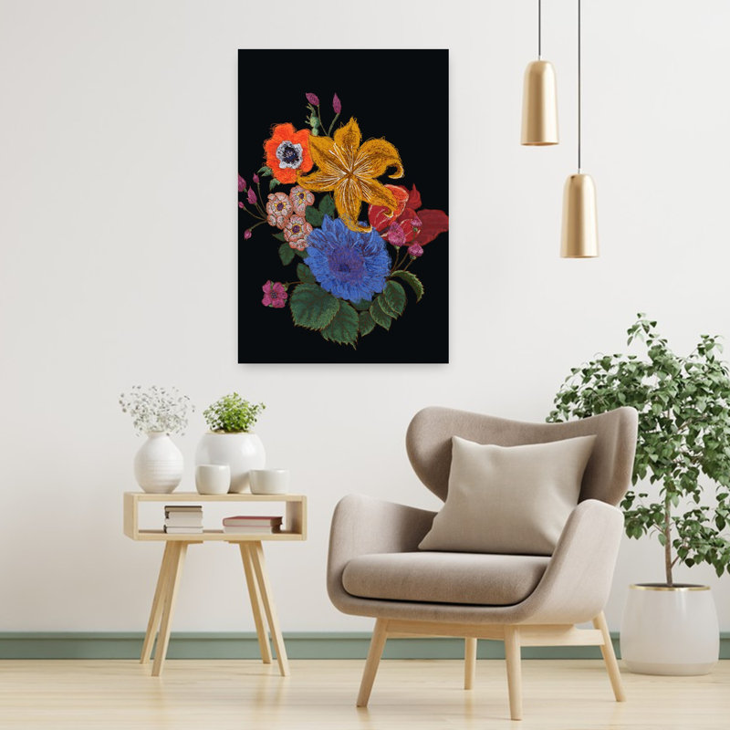 Art contemporain contemporain abstrait fantaisiste, H 36 po x l 24 po