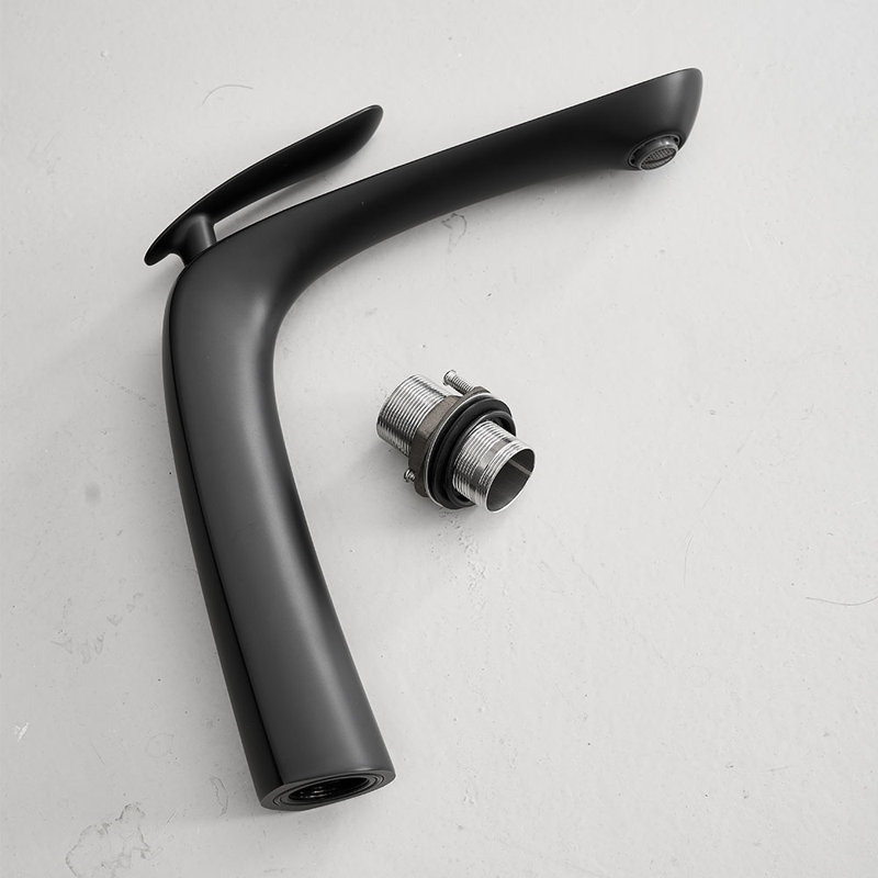 Metal Basin Mixer Tap, Black