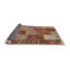 Tapis contemporain rouge / bleu / orange-1084552713