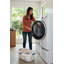 Grand panier à linge compact, capacité de 1,5 boisseau, conception empilable, convient aux salles de bain / chambre à coucher / dortoir / famille, blanc.