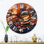 Horloge murale fleurs du matin-93382696