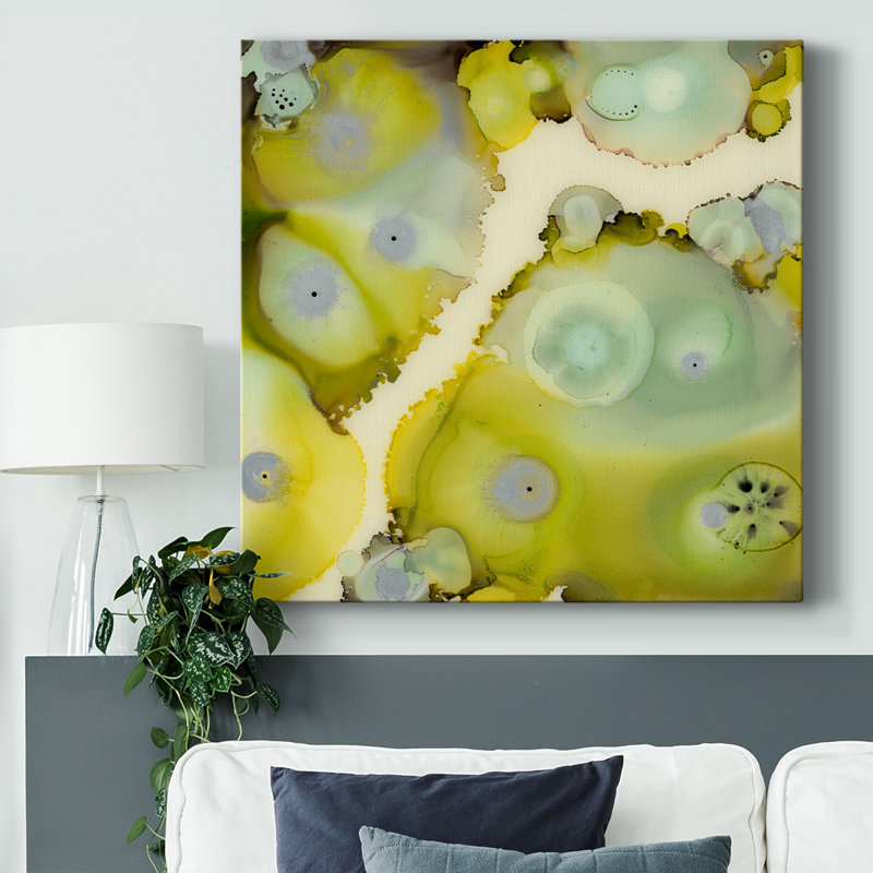 Toile tendue à 2 galeries Lime Reef, H 32 po x l 32 po x P 1,5 po