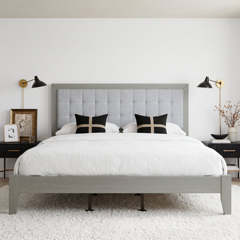 Upholstered Standard Bed, King Duplicate 