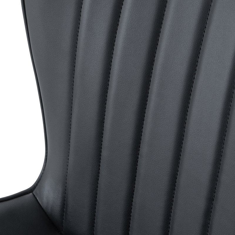 Ensemble de 4 chaises de salle à manger Modern, 4, Noir