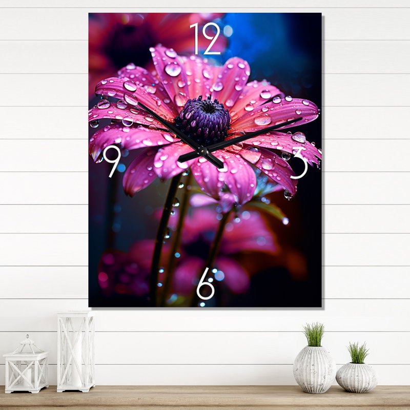 Horloge murale moderne Dew Drops On, Grand