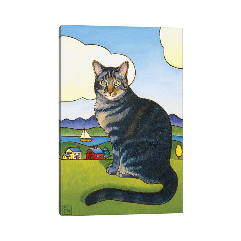 Coupeville Cat by Stacey Neumiller - Gallery-Wrapped Canvas Giclée on Canvas, 20.32 cm H x 30.48 cm W, Canvas