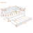 Dumbarton Erby Wood Bookcase Storage Bed with Trundle,Storage Shelf and USB Charging Ports-708367275-708367272
