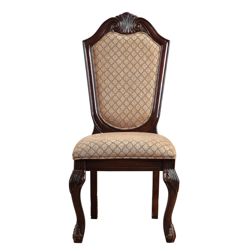 Ensemble de 2 chaises d'appoint traditionnelles à dossier solide avec un design élégant et un soutien ergonomique pour un repas confortable
