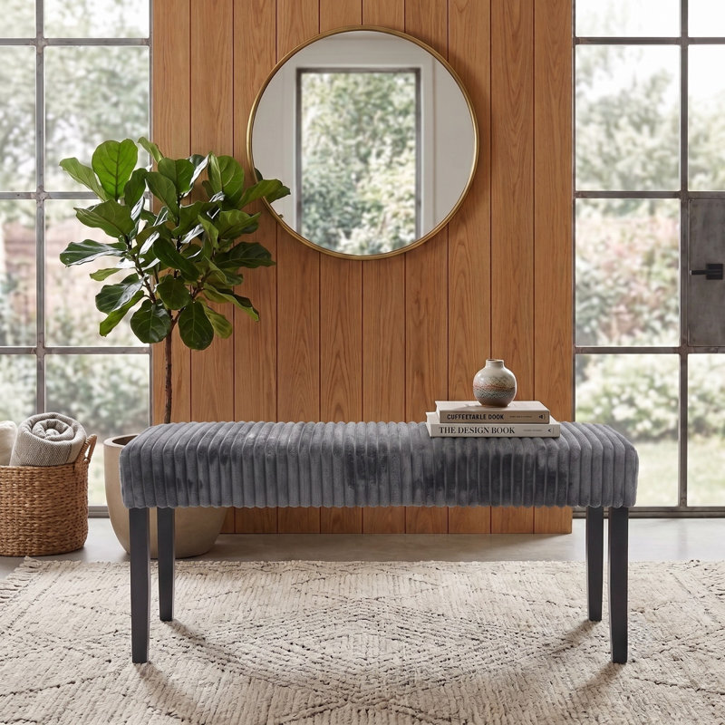 Banc de salle à manger Guymon, Gris