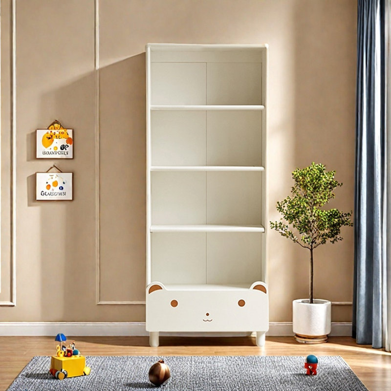 Bibliothèque simple de style dessin animé, (3 tablettes) H 46,46 po x l 23,62 po x P 11,81 po
