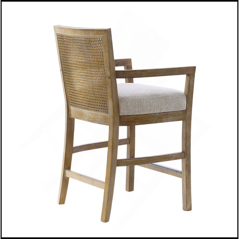 Cane Back Counter Stool