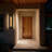 Layer LED Sconce for Indoor/Outdoor Use, Layered Panel Design, Brass Interior, 3-CCT Selectable, Wet Rated-974911311