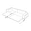 Canapé-lit en velours côtelé beige Threeseat-129743291