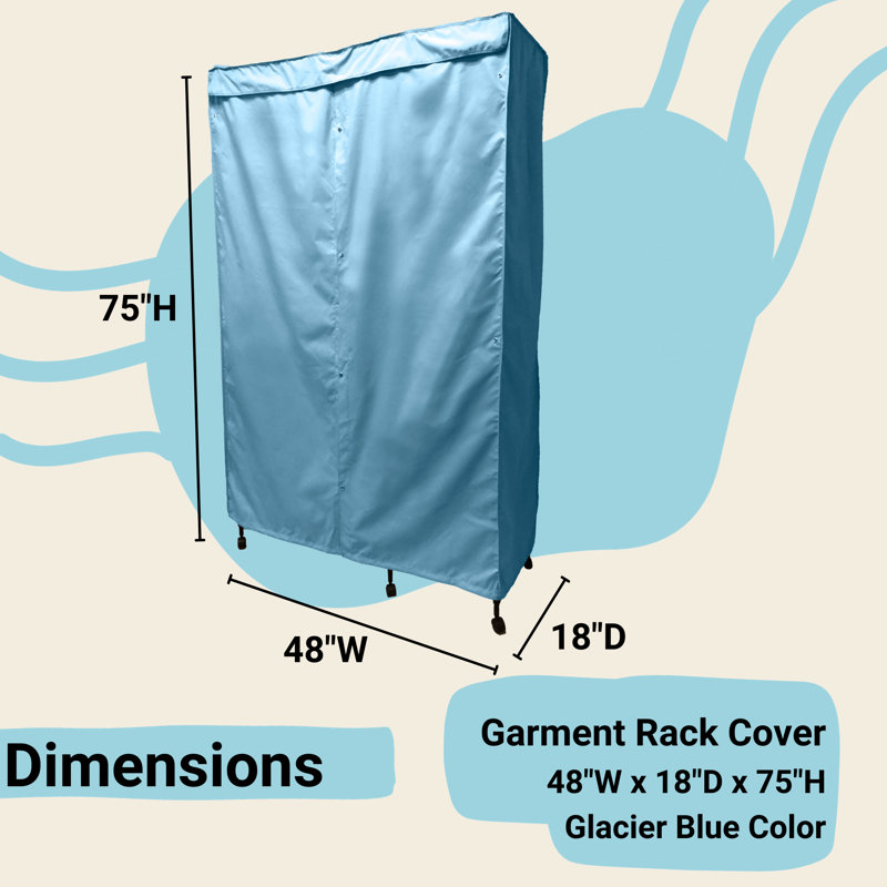 Housse pour porte-vêtements l 36 po Arlen, Bleu clair