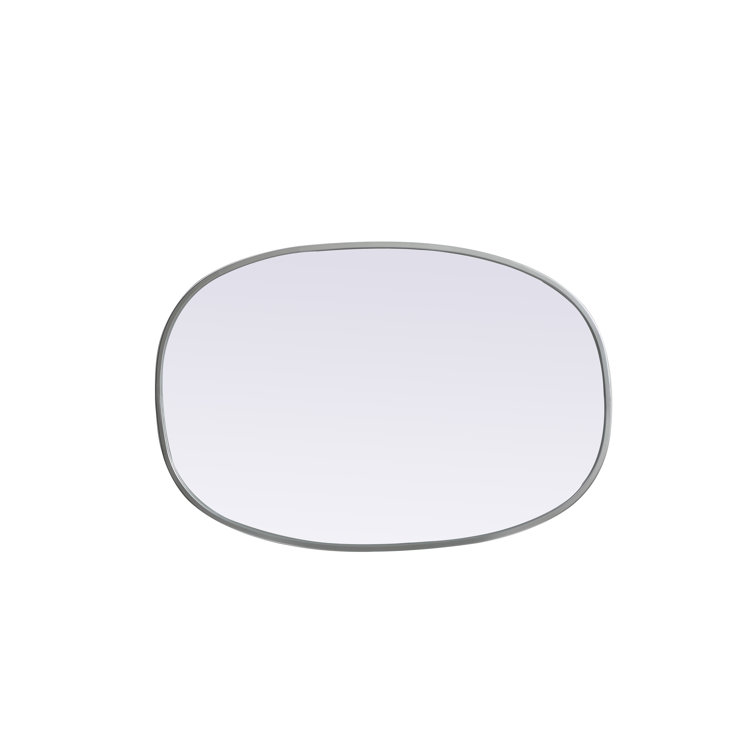 Sabine Metal Curved Oval Wall Mirror