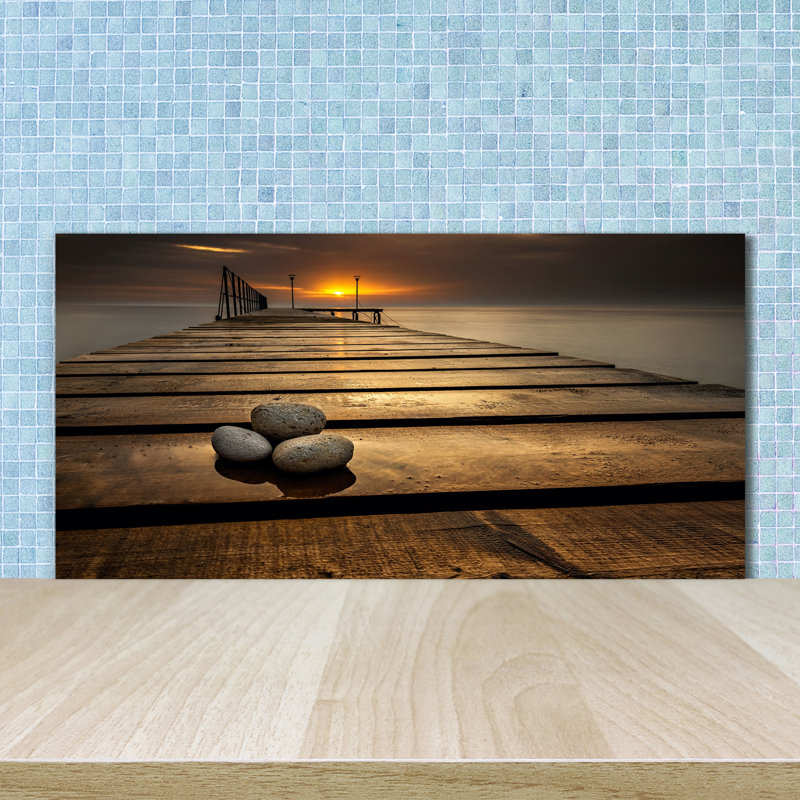 50cm W x 100cm L Glass Peel and Stick Panel