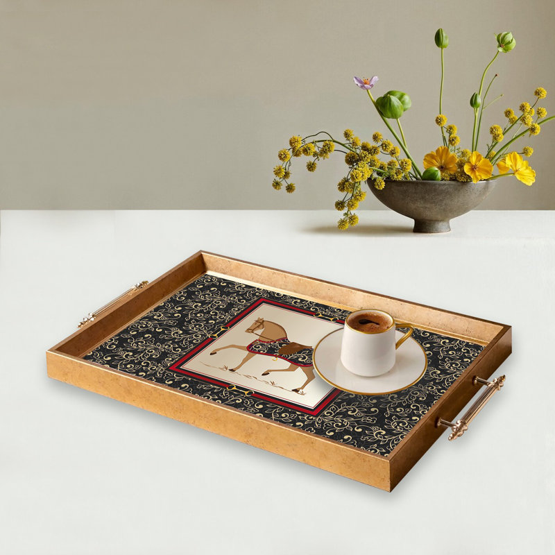 Elegant Glass Tray, 19.7 x 11.4 x 1.4 inches | 100% Durable Glass Construction | Easy to Clean with Damp Cloth | Ideal for Serving, Decorative Display, and Organizing | Stylish Addition to Home Décor