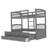 Twin Over Twin Trundle Bed With 3 Drawers-2056697243