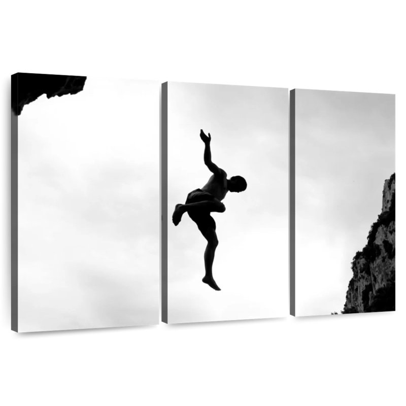 Sireci Extreme Climbing Fall, 24" H x 38" W