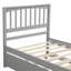 Lit plateforme gris avec lit gigogne - Gain de place pour une chambre à coucher de qualité-1492191010