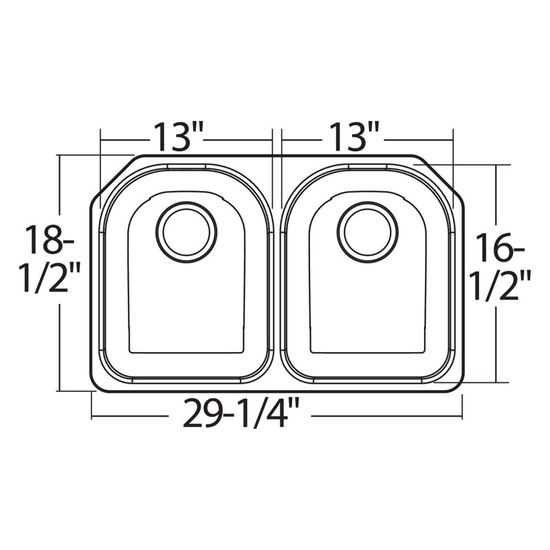 2000 Series Double Bowl Kitchen Sink