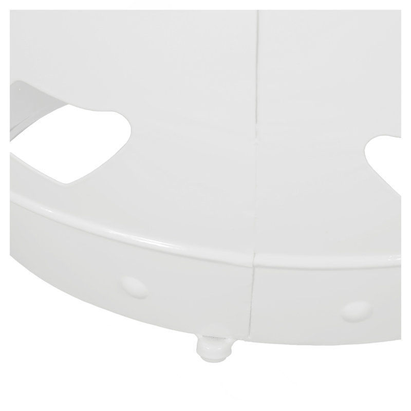 Table de bout en métal - Grand, Blanc