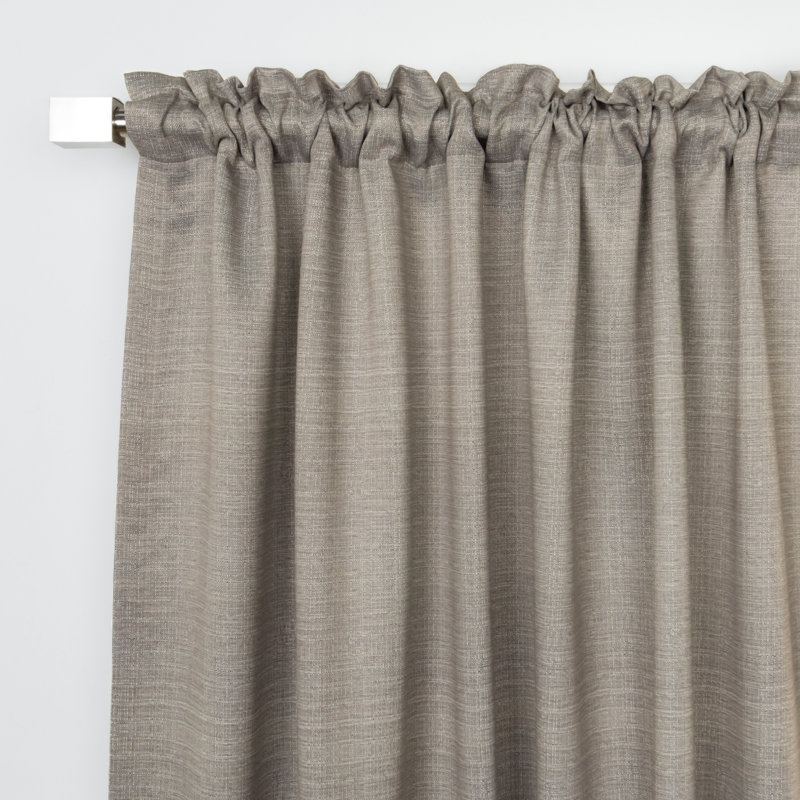 Jaecion Room Darkening Curtain Panel Pair, Brown