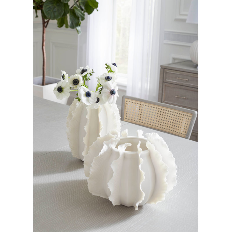 Blanc De Chine Handcrafted Table Vase