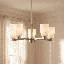 Lustre 5 lumières Aldegonde en nickel satiné-129437297